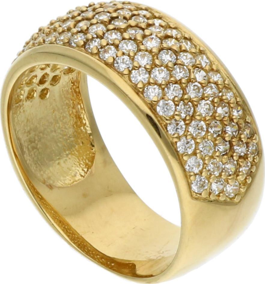Rosanto Złoty pierścionek obrączka z cyrkoniami roz. 12 333 8k