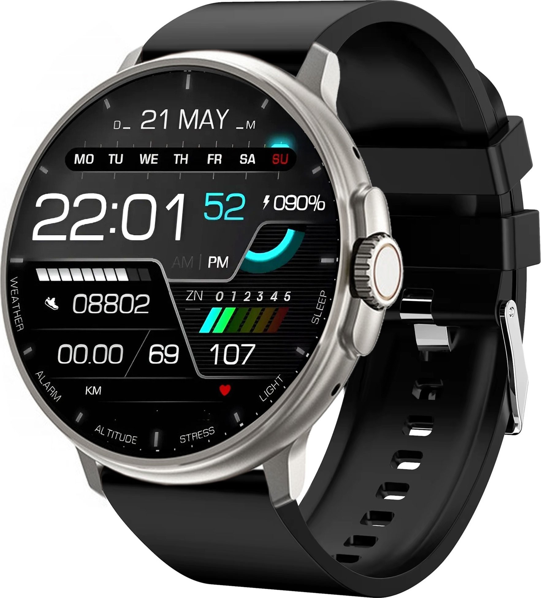 Zegarek SMARTWATCH Rubicon duży IPS 1,39