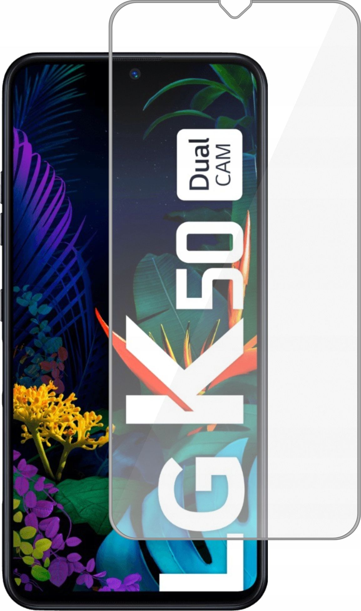 etumi Szkło Hartowane 9H Do Lg K50 / Q60 Szybka Na Ekran Szkiełko Ochronne Na Ekran Twarde Płaskie Przód / Ochrona Matrycy Telefonu Glas0283