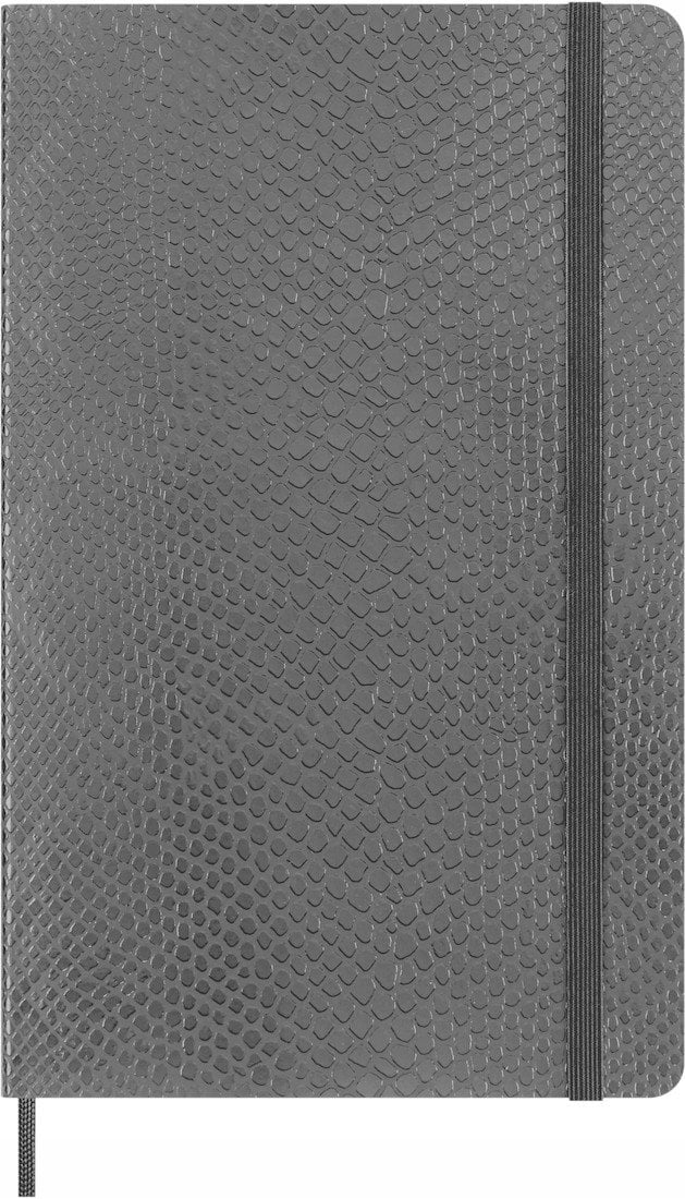 Notes MOLESKINE Pro Boa, synt. skóra węża, w linie, edycja limitowana, w pudełku, czarny