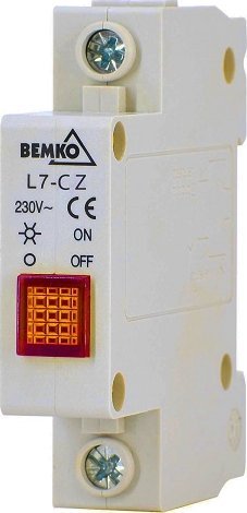 Bemko Lampka modułowa L7 czerwona 230V A15-L7-CZ