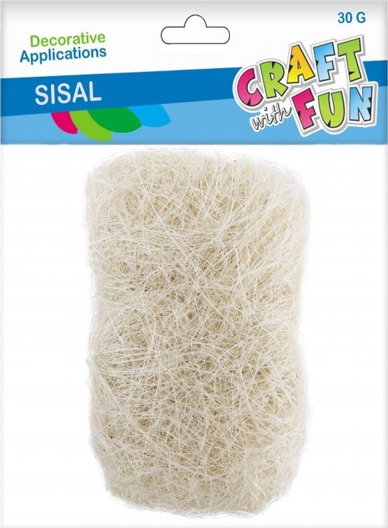 Craft with Fun OZDOBA DEK SIZAL ECRU 30G CF 12/96