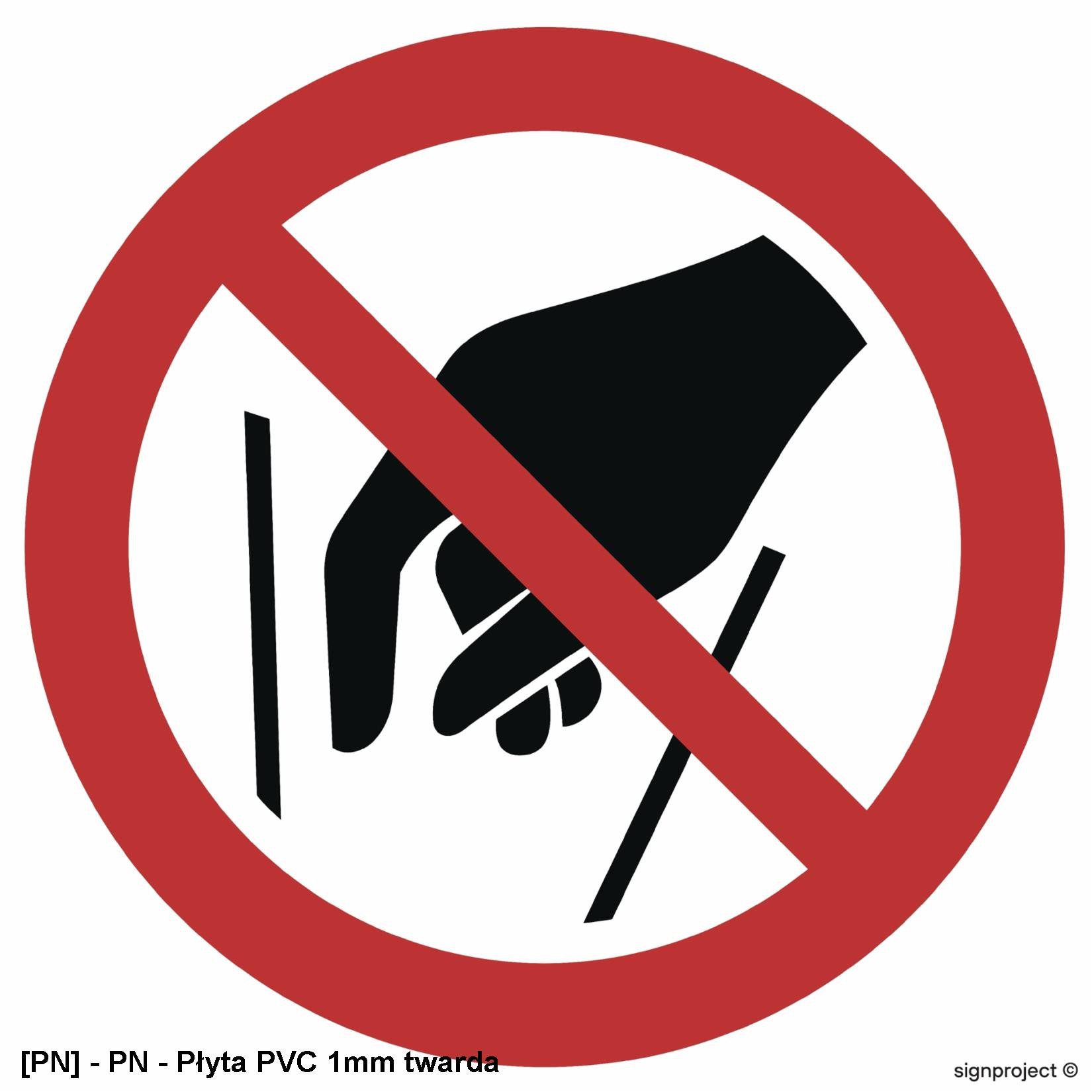 GA015 - Zakaz wkładania rąk do środka 350x350