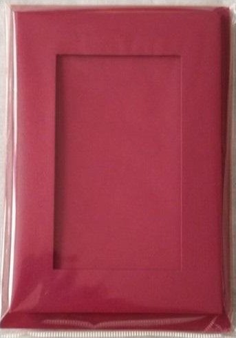 Karta passepartout + koperta bordowa 5szt