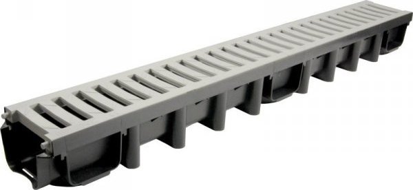 SYSTEM 1000*98 KANAÅ Z KRATÄ PVC A15 POPIEL