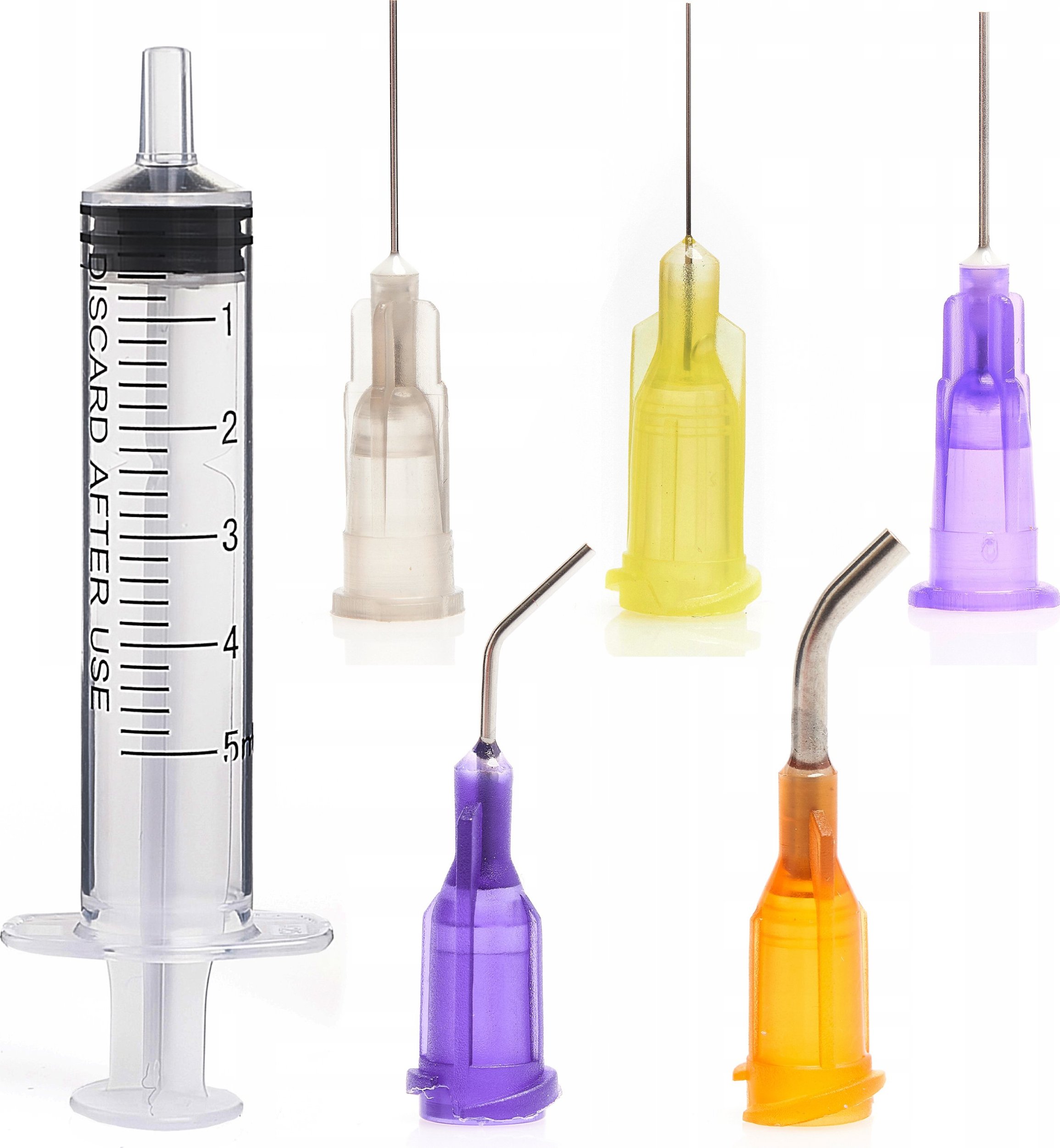 Strzykawka Dozownik 2,5ml + 5x Igła Dozownicza na Flux Topnik Pasta Żel Klej Smar