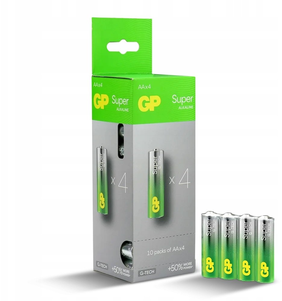 GP 40 x bateria alkaline GP Super Alkaline G-TECH LR6 / AA dispenser box