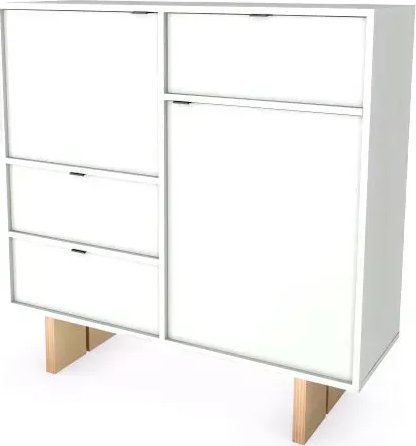 Elior Biała komoda do salonu - Romus