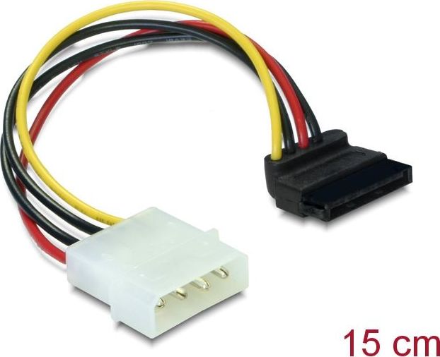 Delock Molex - SATA, 0.15m, Wielokolorowy (60101)