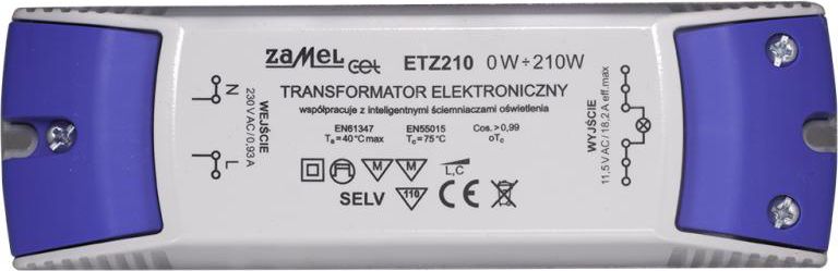 Zamel Transformator elektroniczny 230/11,5V 0-210W ETZ210 (LDX10000040)
