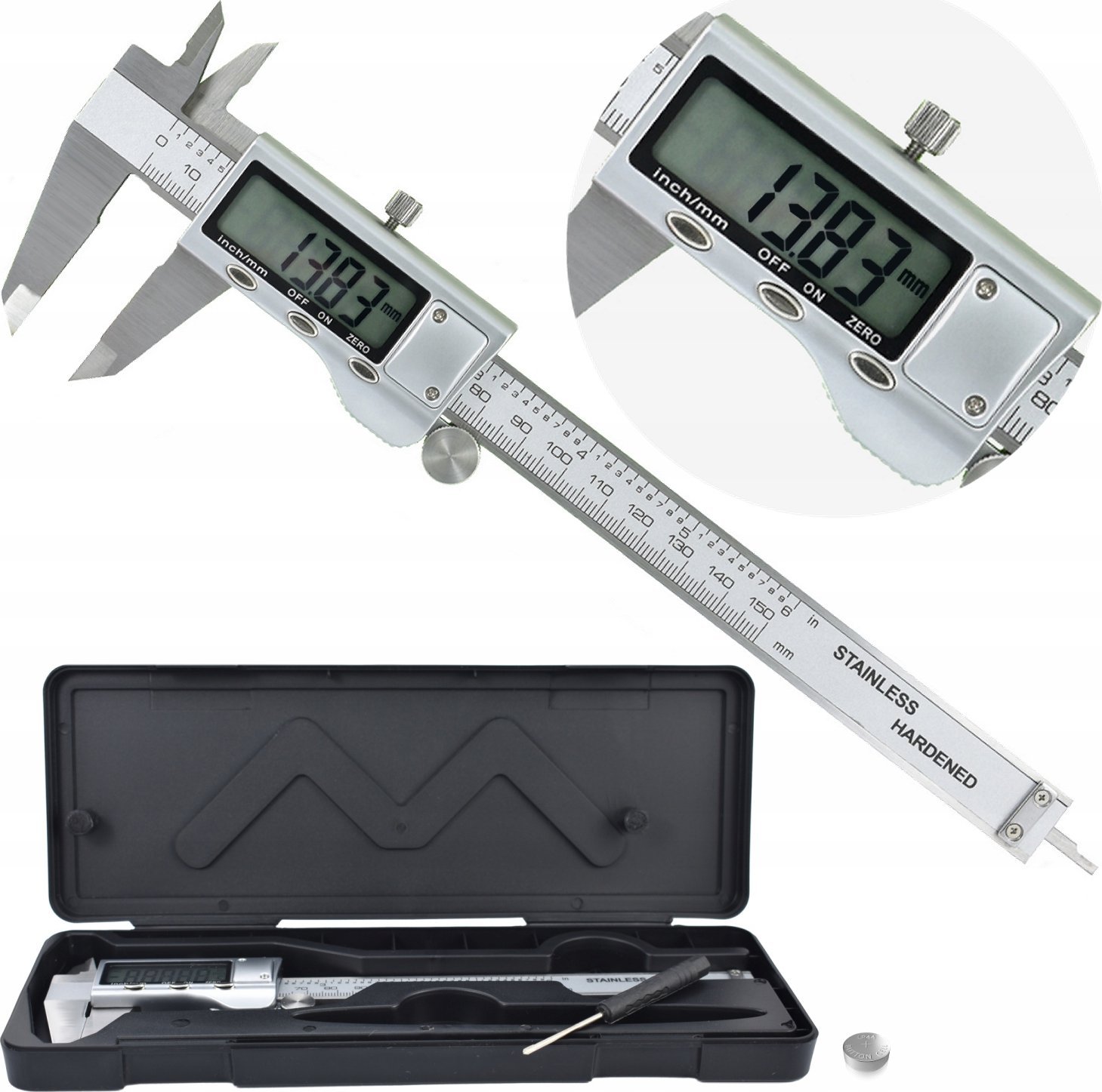 SUWMIARKA METALOWA ELEKTRONICZNA CYFROWA LCD 150mm