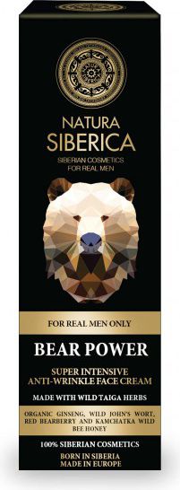 Natura Siberica Men Intensywny krem przeciwzmarszczkowy Siła Niedźwiedzia 50ml