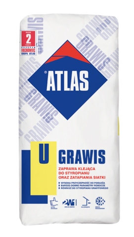 ATLAS Zaprawa GRAWIS U do siatki i styropianu 25kg