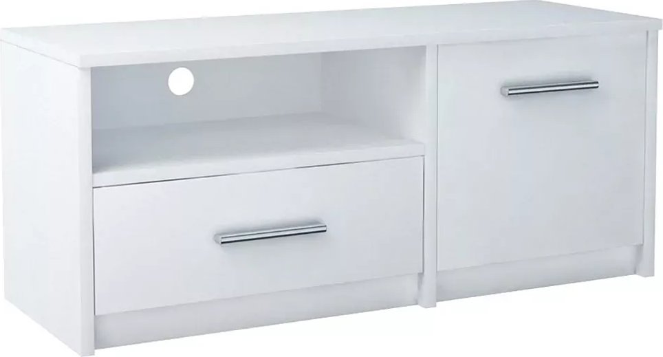 Elior Biała szafka RTV do salonu - Karix