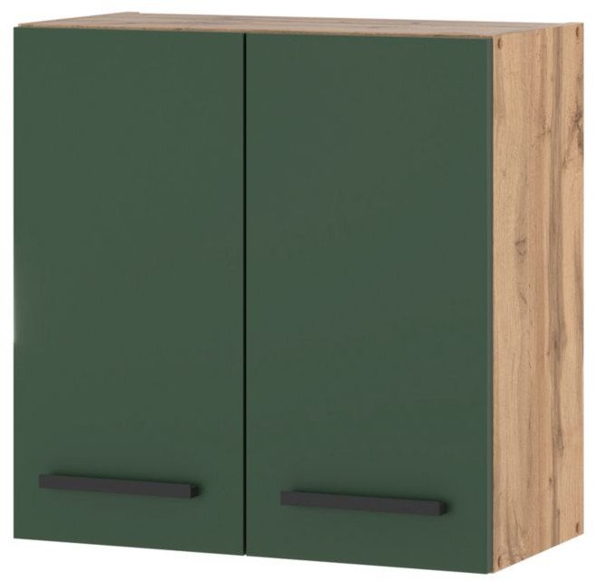 Szafka Kuchenna Wisząca Modułowa 60cm Blande Biała Butelkowa Zieleń