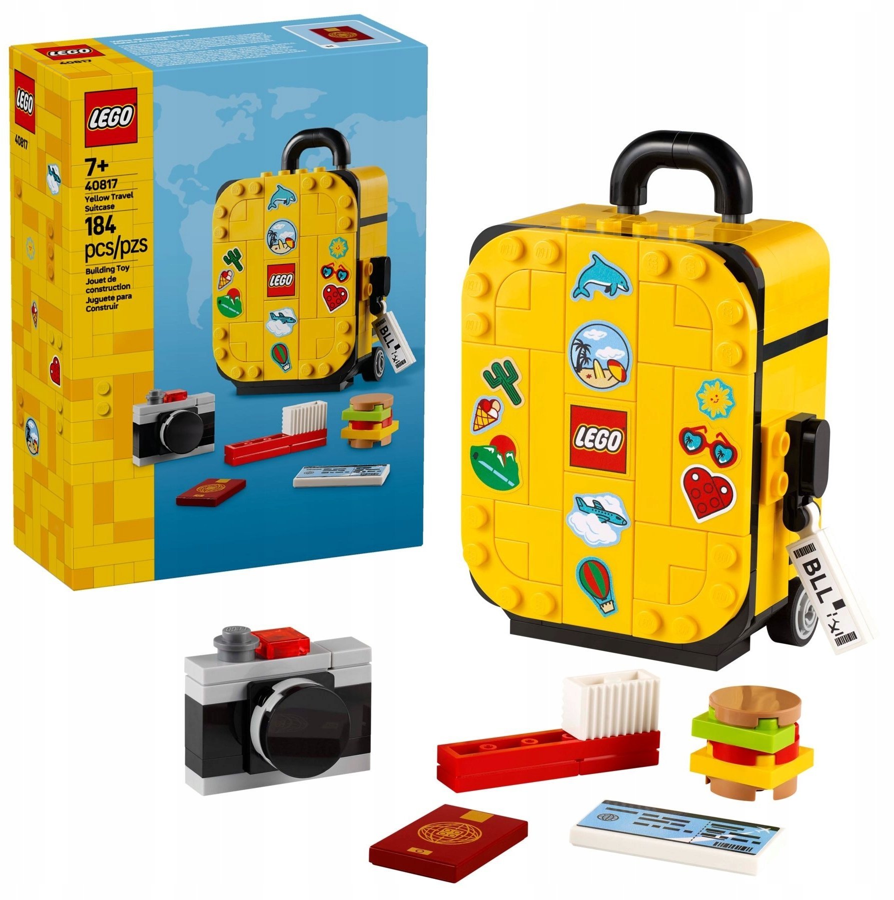 LEGO 40817 Żółta walizka podróżna