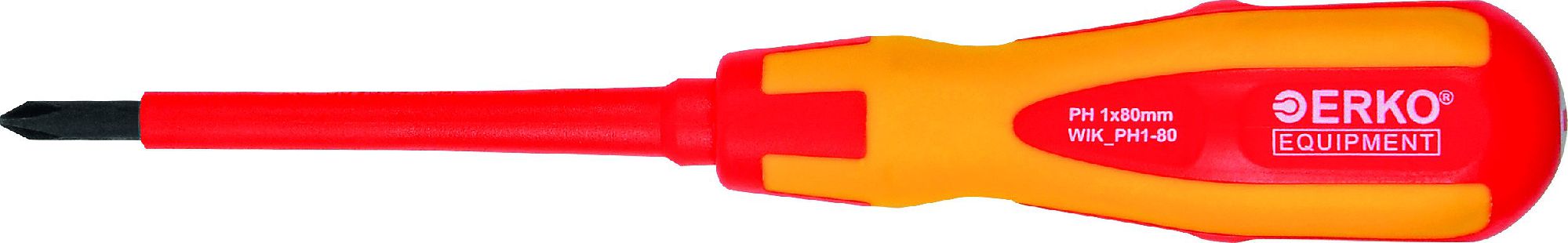 Erko Wkrętak krzyżowy izolowany PH1 80mm (WIK_PH1-80)