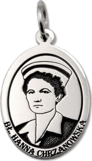 WĘC - Twój Jubiler Medalik srebrny z wizerunkiem bł. Hanny Chrzanowskiej MED-H.CHRZANOWSKA-01