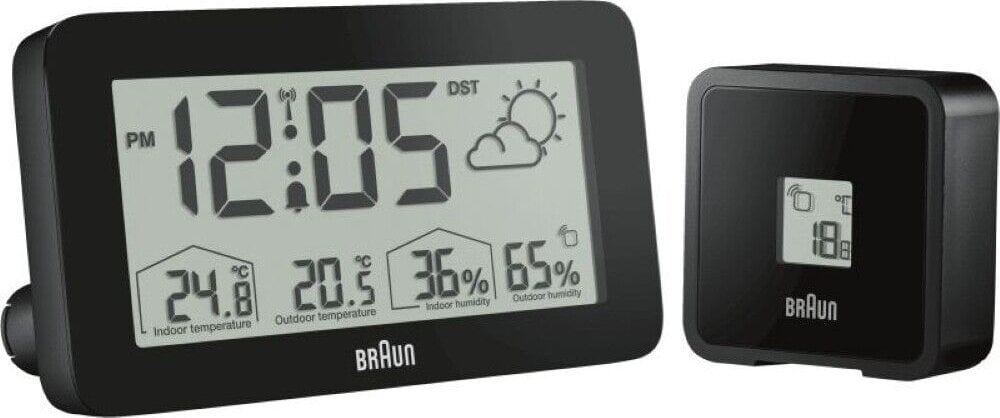 Stacja pogodowa Braun Braun BC 13 BP DCF Radio Weather Station black