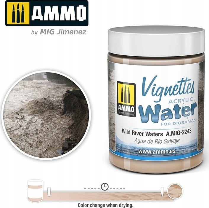 Vallejo Ammo: Acrylic Water - Vignettes - Wild River Waters (100 ml)