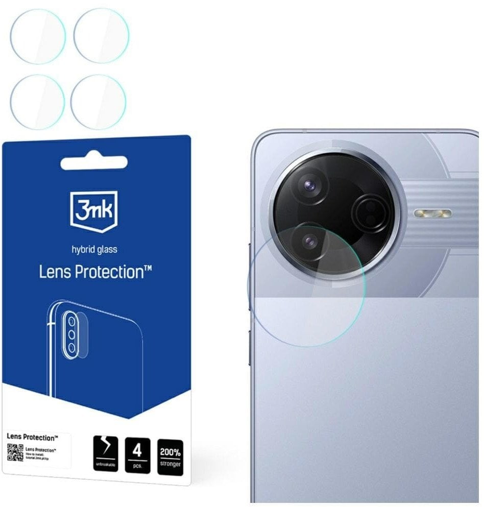 Ochrona na obiektyw aparatu 3MK Lens Protect do Xiaomi Poco F7 Pro 4szt