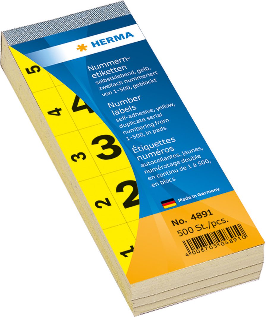 Herma Etykiety samoprzylepne 28 x 56mm / 500 sztuk (4891)
