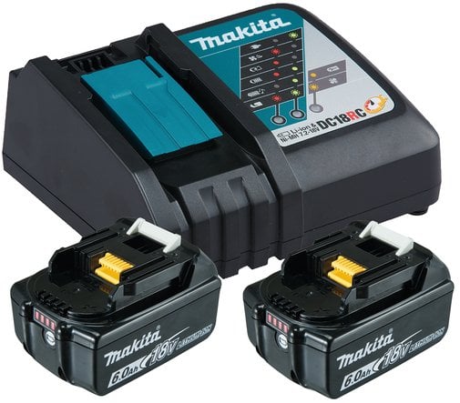 Makita Makita Power Source Kit 18V 6Ah, set (black, 2x battery BL1860B, 1x charger DC18RC)