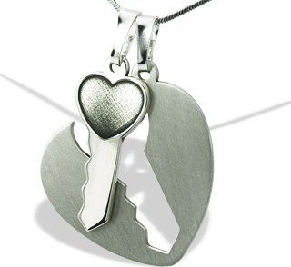 WĘC - Twój Jubiler Wisiorek serce z kluczem WEC-S-W1