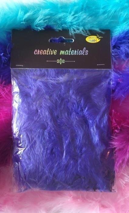 Girlanda z piór fioletowa 2m