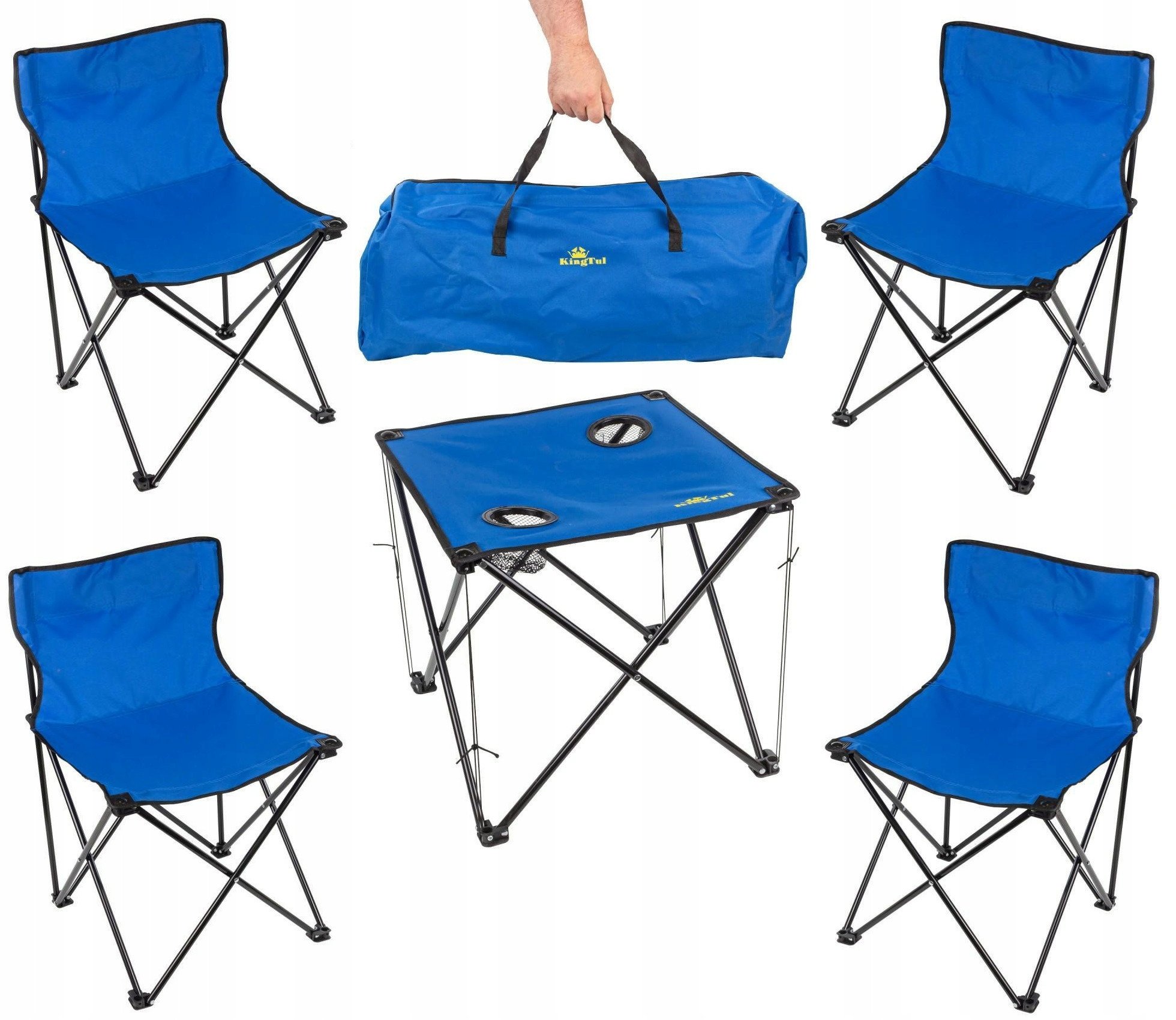 Zestaw turystyczny - składany stolik i krzesła (5el.)