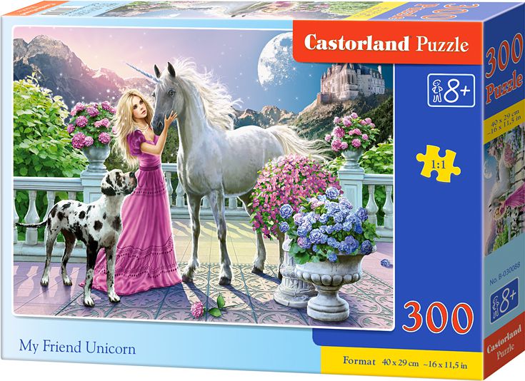 Castorland Puzzle Mój Przyjaciel Jednorożec 300 elementów (030088)