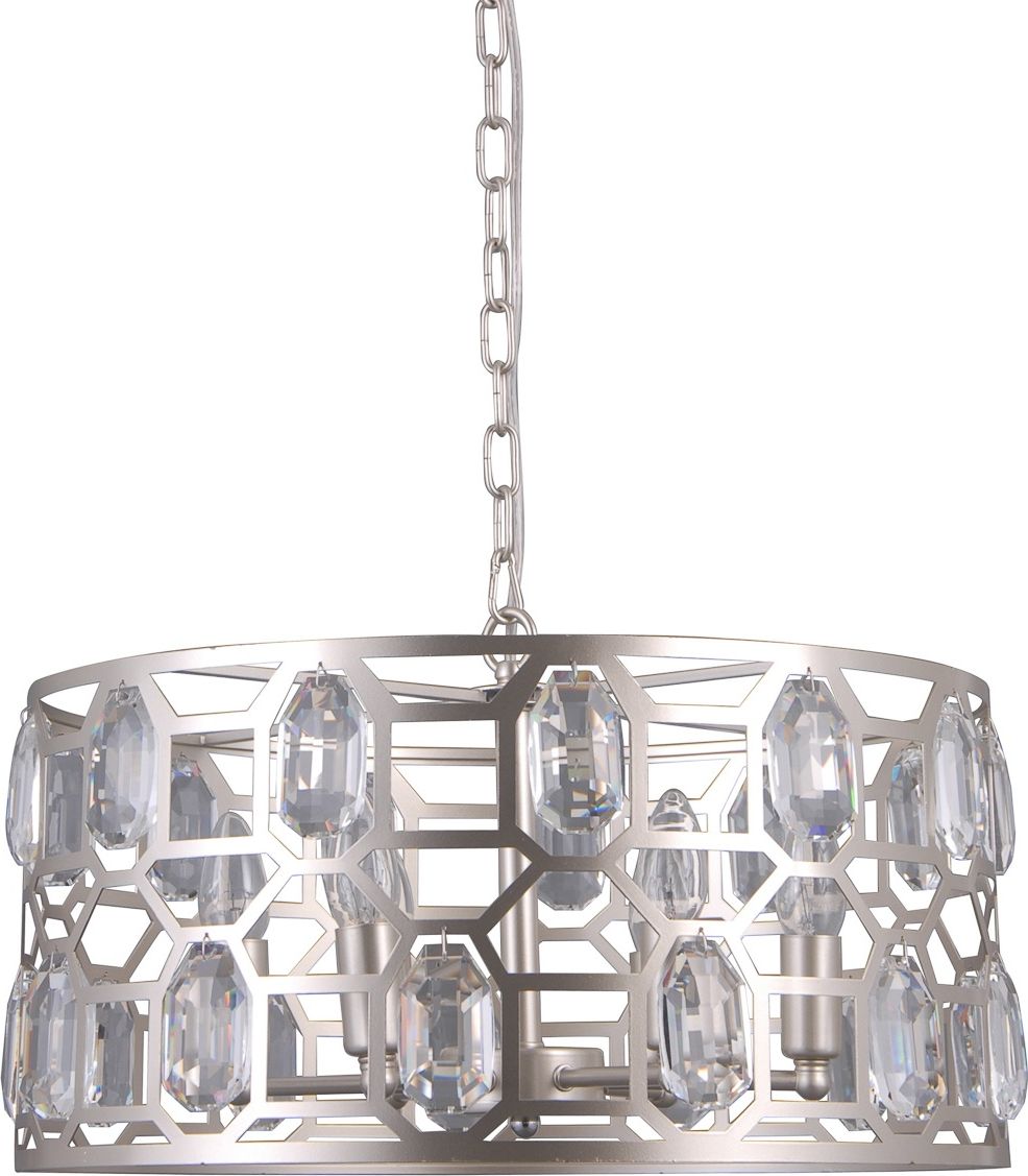 Lampa wisząca Italux Momento glamour srebrny (PND-43400-6)