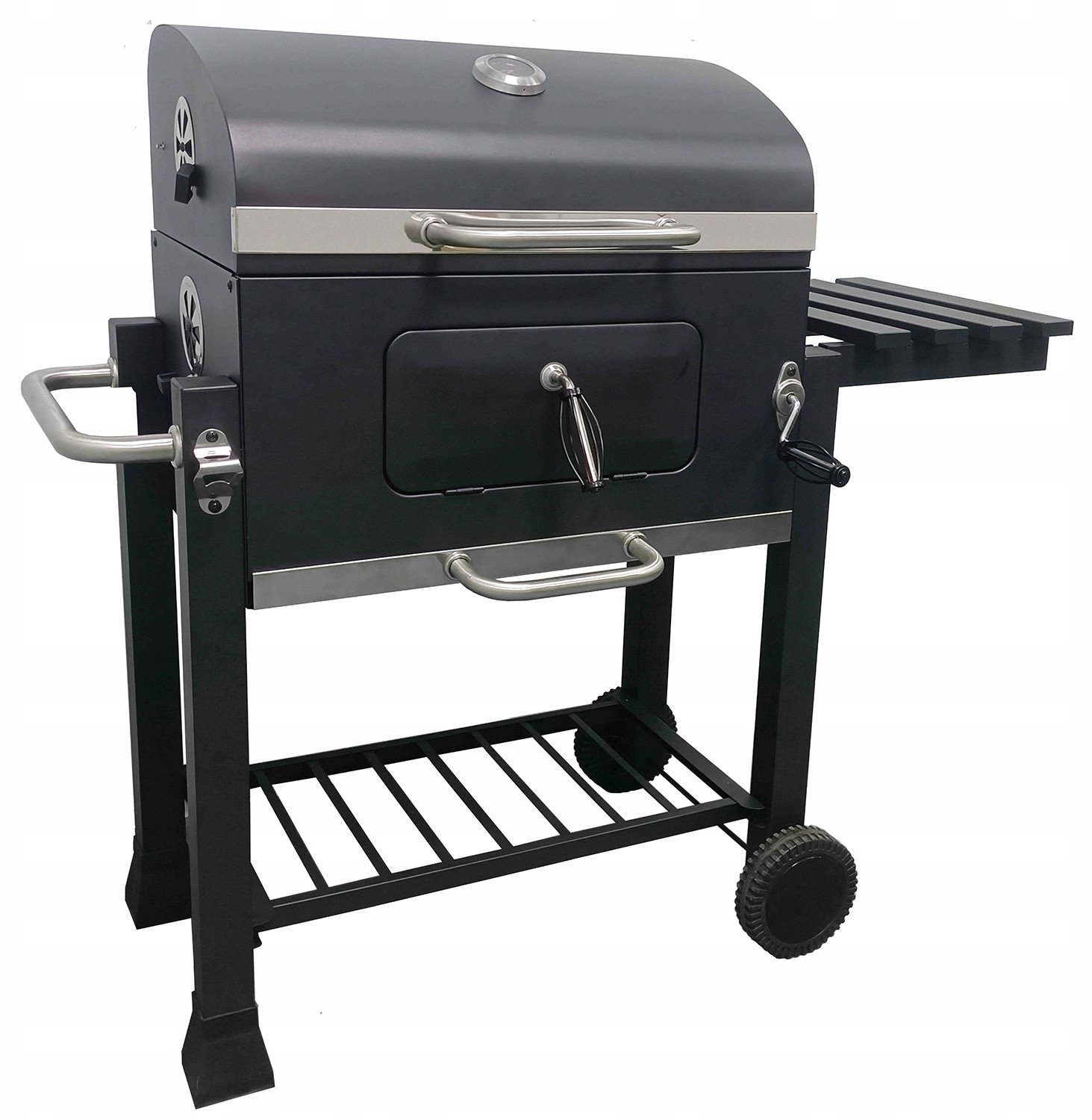 Duży Grill węglowy żeliwny ruszt 113,5x50x107 cm