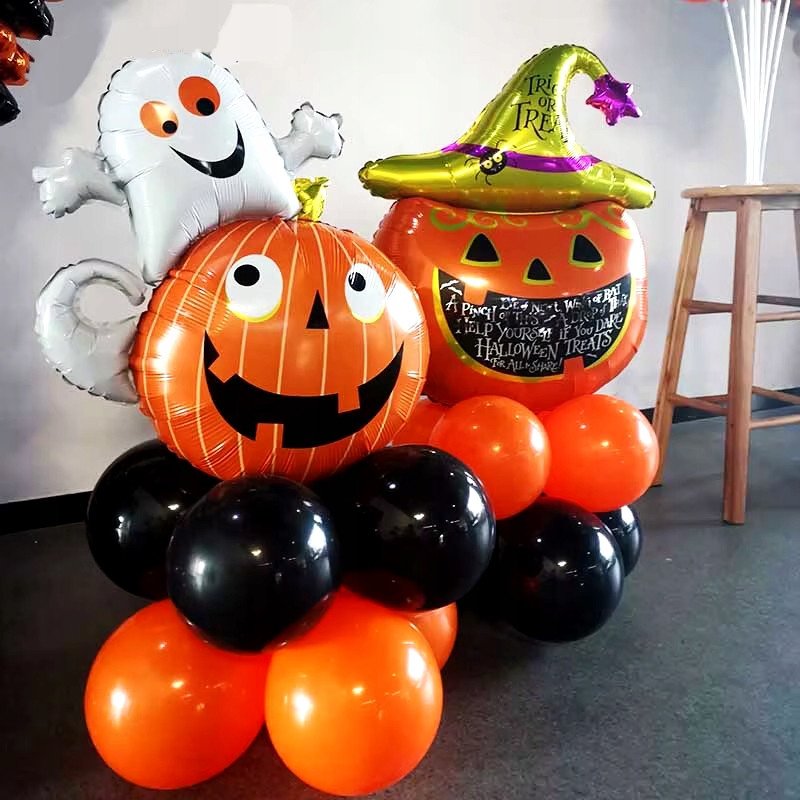 Balon Dynia Duch Foliowy HALLOWEEN 42 cm 5 szt.