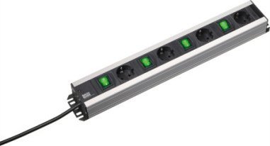 Bachmann Gniazdo wielokrotne BACHMANN 4x styk uziemiony, 4x przełącznik, 2 m