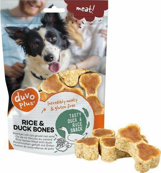Duvo+ Duvo+ Rice Bones with Duck 140g, przysmak dla psa z kaczką