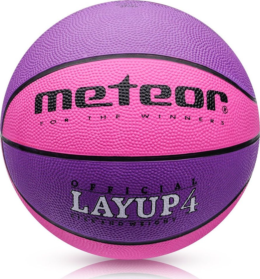 Meteor Piłka do Koszykówki Różowa/Fioletowa r. 4