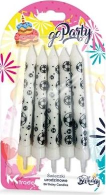 MK TRADE Świeczki urodzinowe z Piłkami 8cm 10 szt. SH-231
