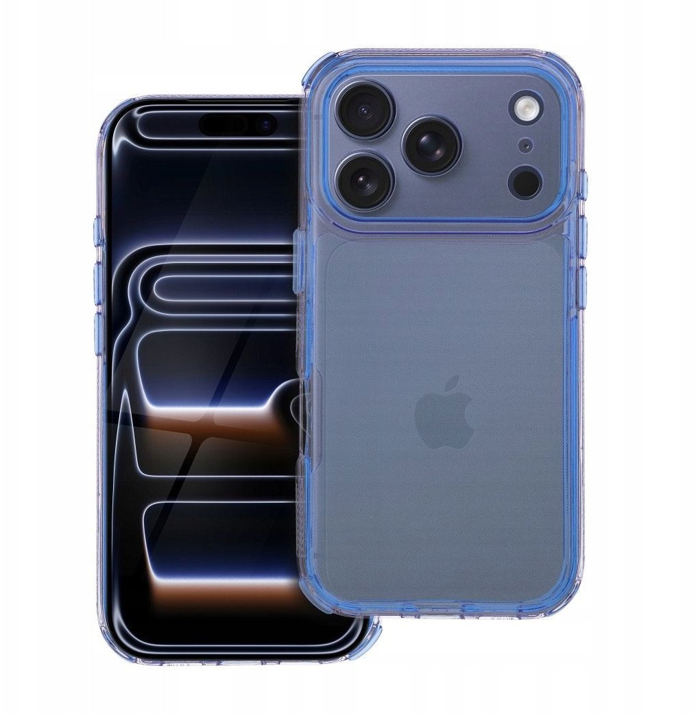 Futerał MATRIX CLEAR do IPHONE 17 Pro niebieski