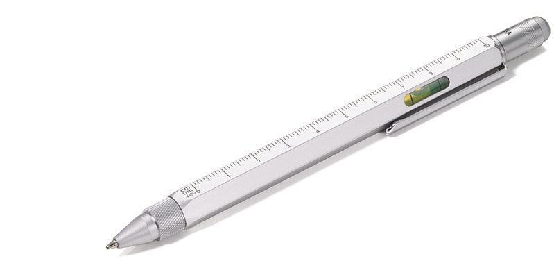 Długopis wielozadaniowy TROIKA Construction, srebrny