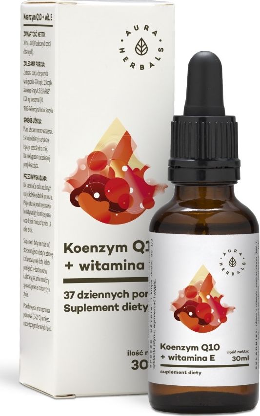 Aura Herbals Koenzym Q10 + Witamina E - 30 Ml Aura Herbals