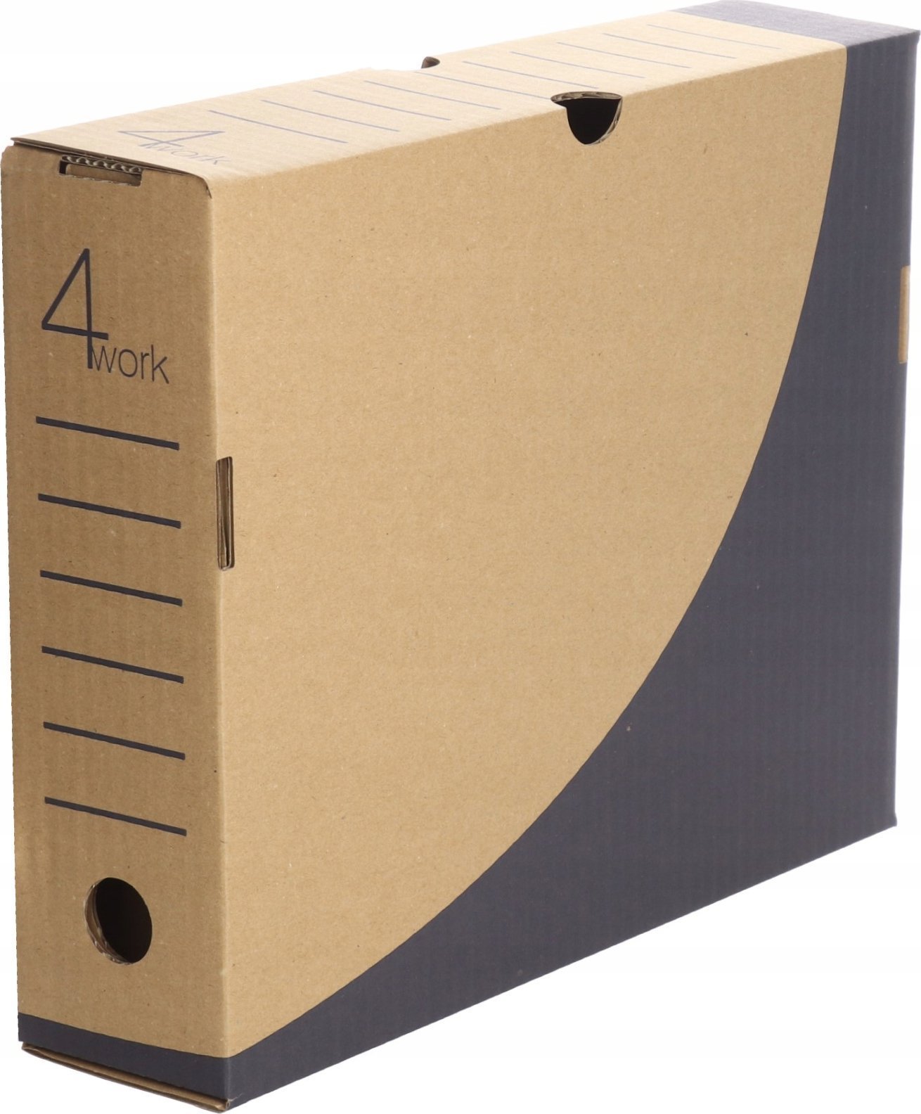 VauPe PUDŁO ARCHIWIZACYJNE VAUPE 80 MM SZARE