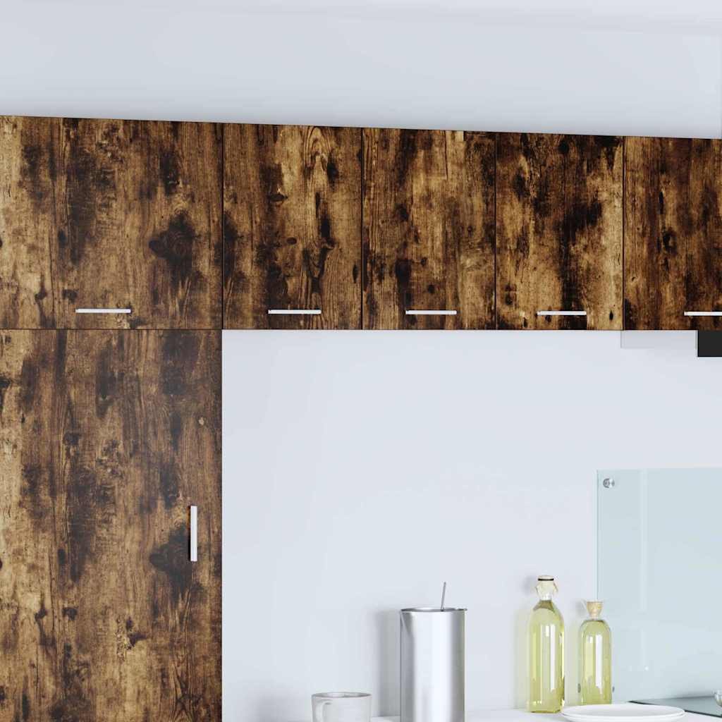 vidaXL Szafka wisząca Riga 2 pcs Wędzony dąb i biały 30 x 31 x 40 cm