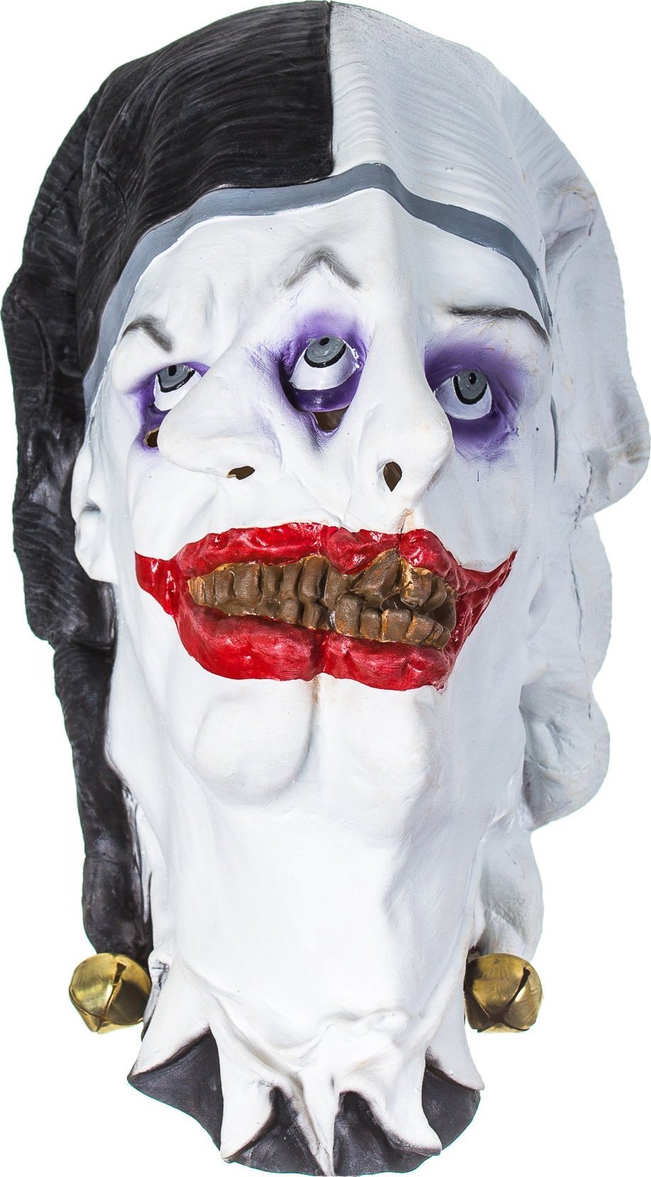 Korbi Lateksowa maska TWO FACES CLOWN HALLOWEEN