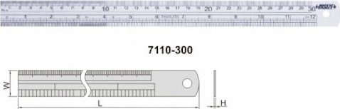 Insize PRZYMIAR MET.MLPD L-300 MM/8''.