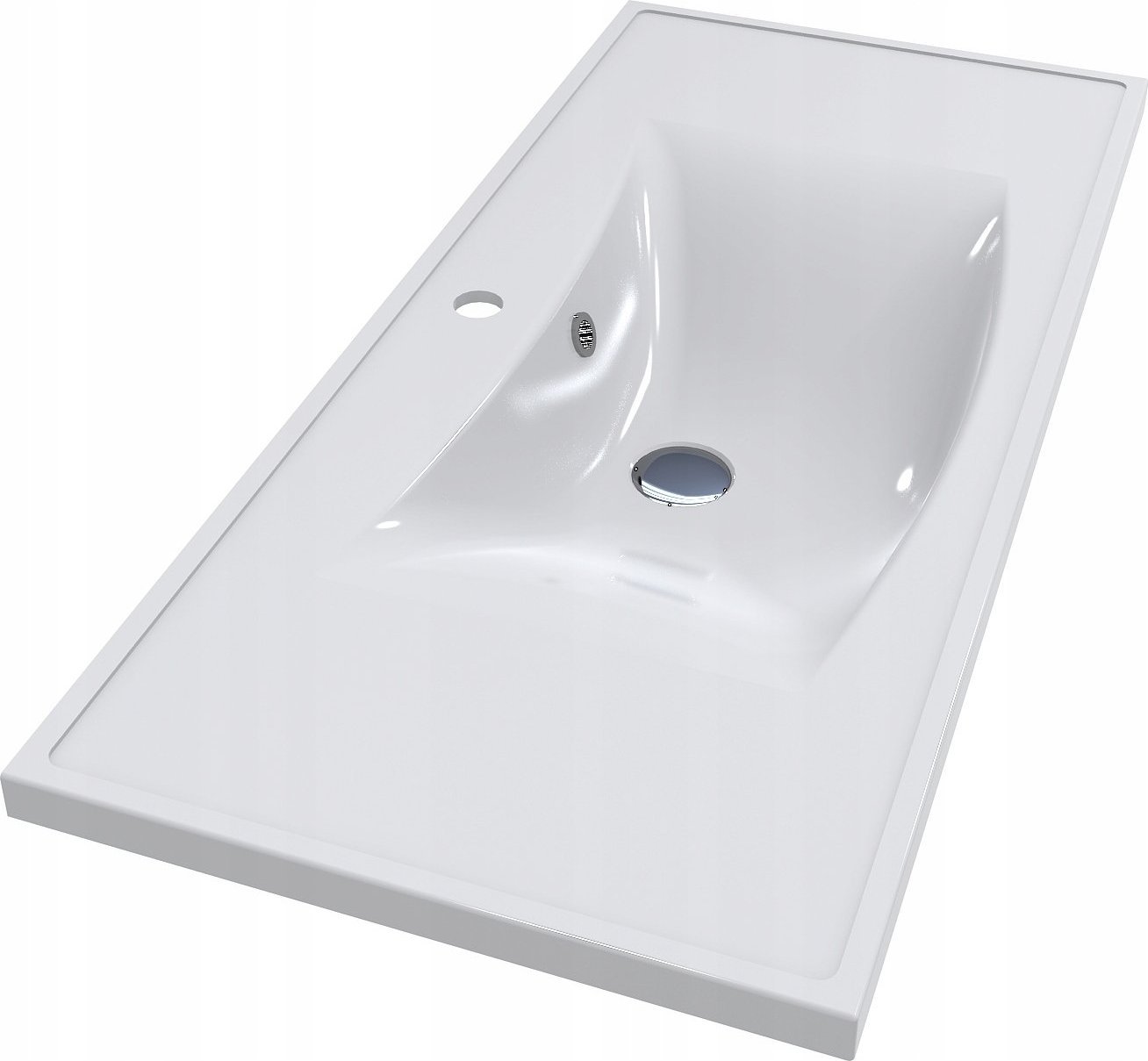 Umywalka Miraggio Umywalka Nablatowa Prostokątna 100 x 45cm