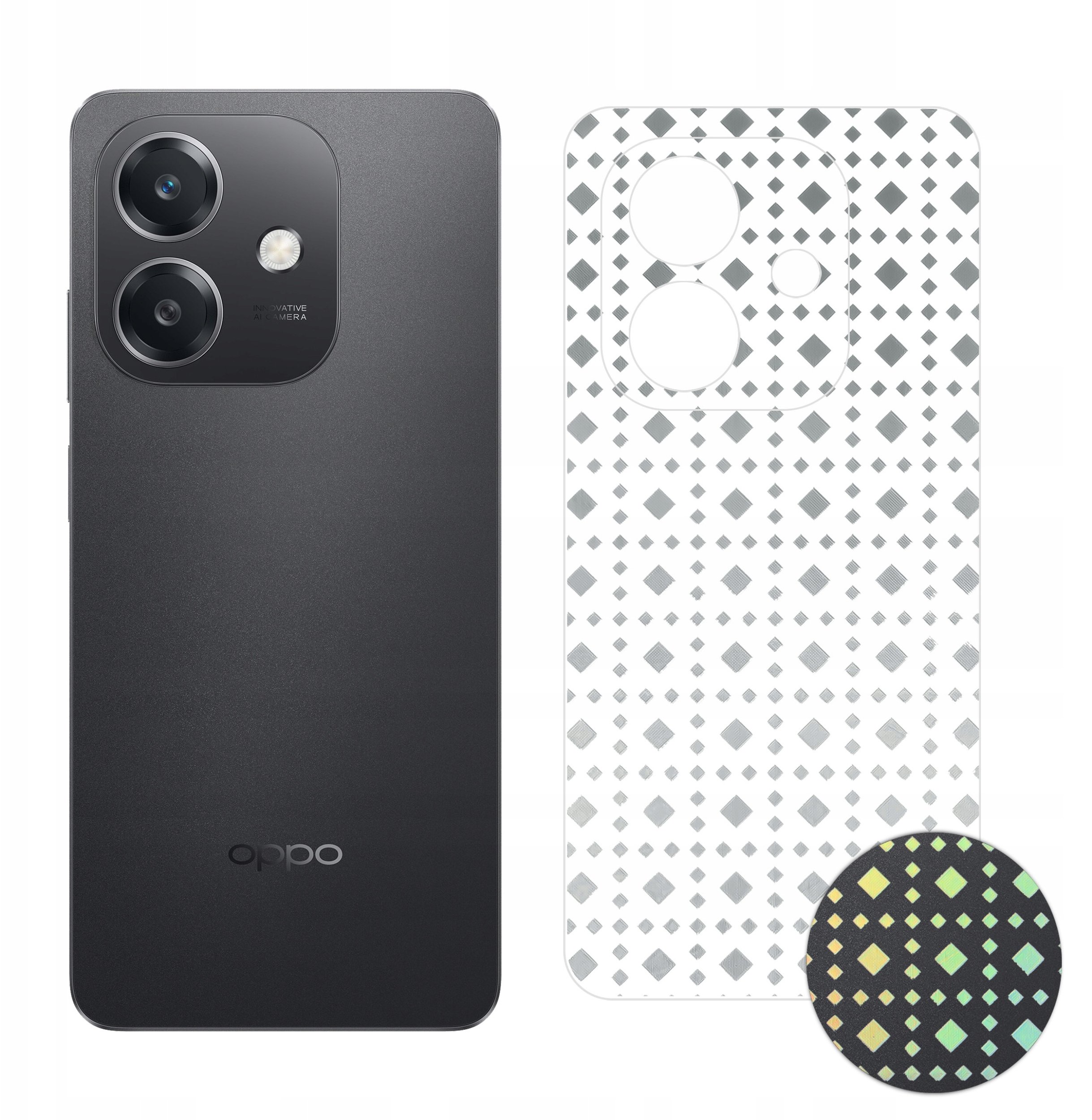 FOLIA HYDROŻELOWA OCHRONNA NA TYŁ TELEFONU WZÓR do Oppo A40 | A40m