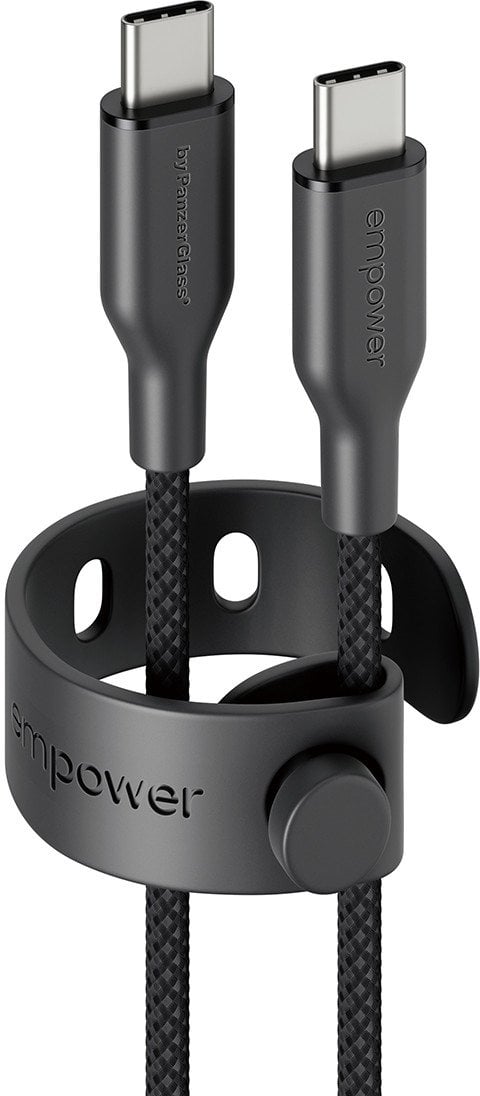 Kabel USB PanzerGlass USB-C - USB-C 1.2 m Czarny (EM92155)