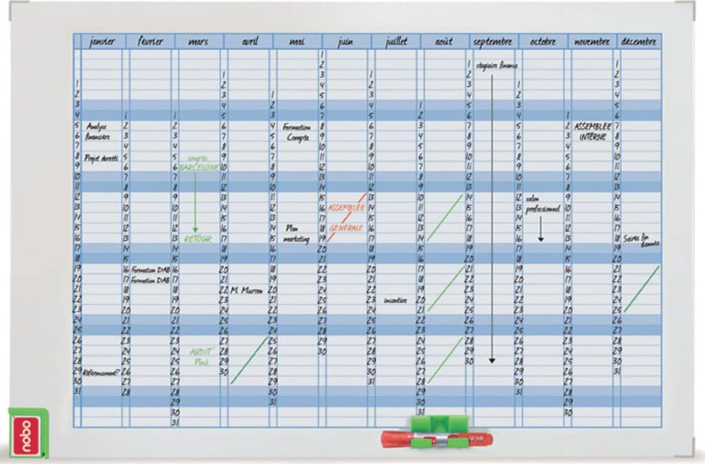 Nobo PLANER MIESIĘCZNY NOBO 60X90 CM PERFORMANCE