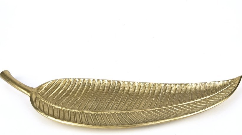 Witek Home Patera Liść mosiądz 52,5cm